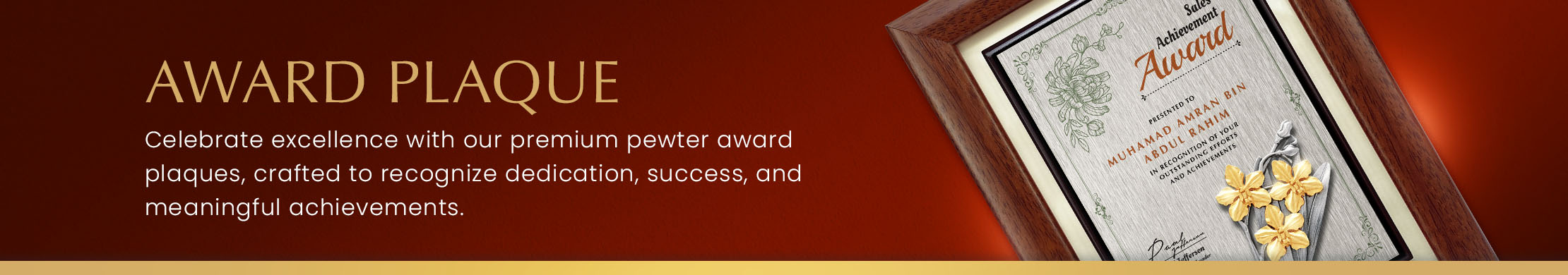 Award Plaque / Certificate